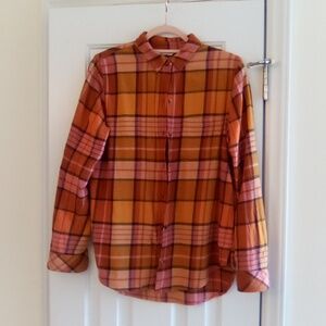 Women's Plaid Sonoma Buttondown Shirt,Size Small